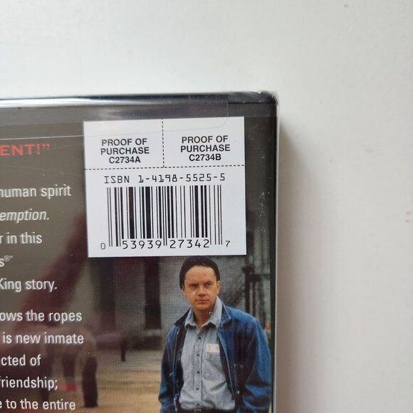 The Shawshank Redemption DVD Tim Robbins & Morgan Freeman Warner Bros - Picture 3 of 5